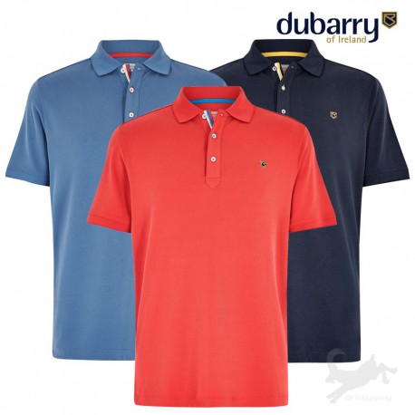Dubarry Harcourt Polo Shirt Denim Navy Imperial Red