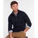 Barbour Cotton Half Zip Sweater Navy