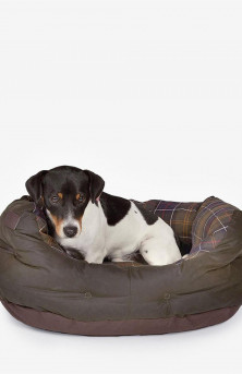 Barbour Wax Cotton Dog Bed Small