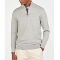 Barbour Tain Half Zip Sweater Grey Marl