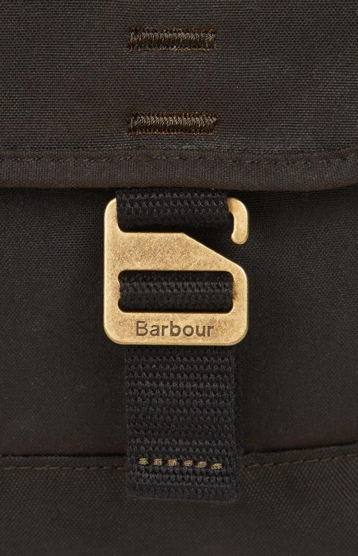 Barbour Essential Wax Messenger Bag Olive