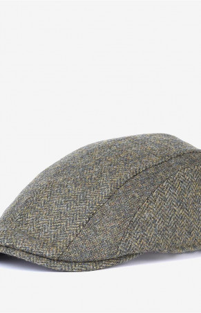 Barbour Herringbone Tweed cap Olive