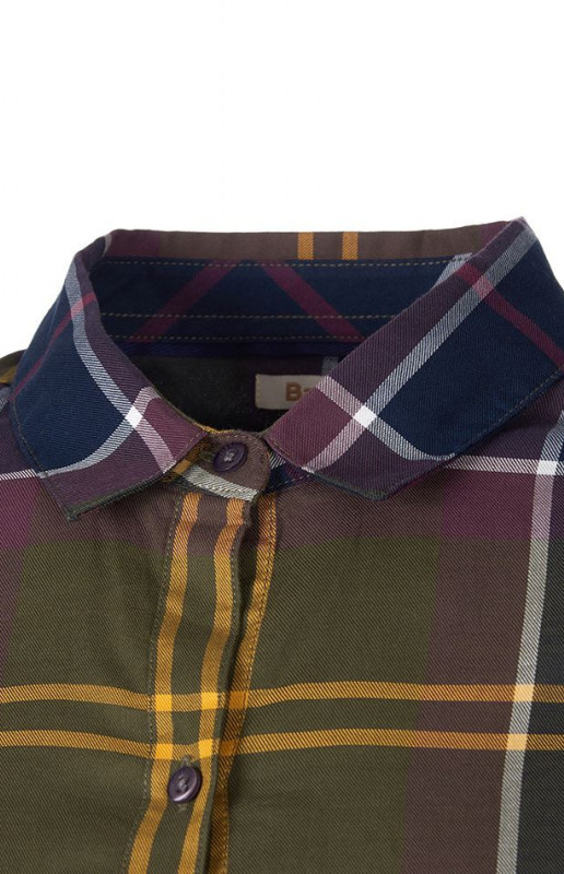 Barbour Moorland Shirt Olive Check